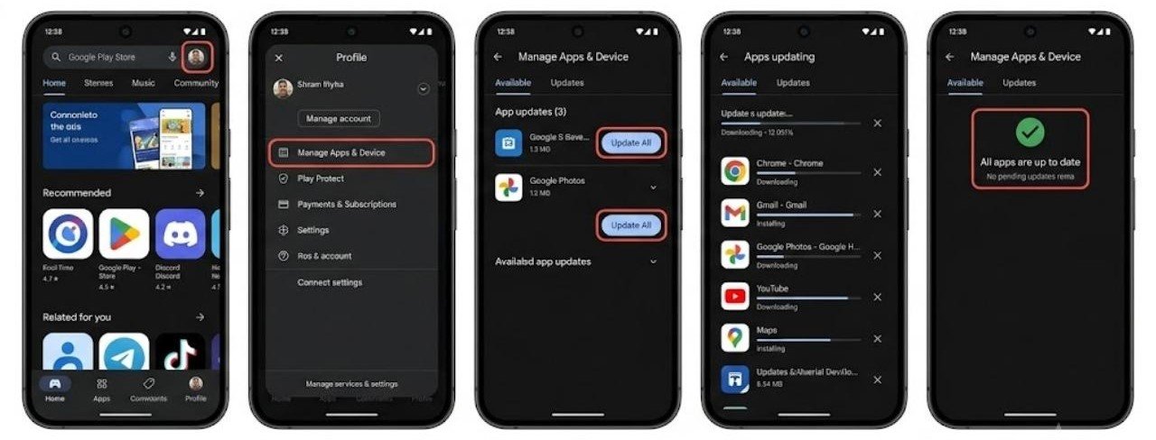 Fix 8 — Update all apps - Update Apps and System Software