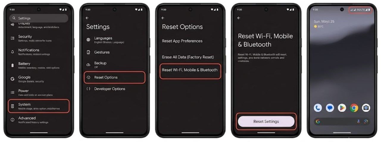 Fix 8 — Clear Network Settings