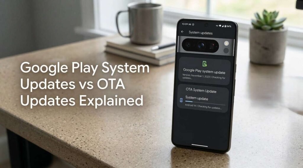 Current image: Google Play System Updates vs OTA Updates