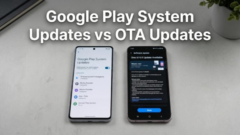Google Play System Updates vs OTA Updates Explained