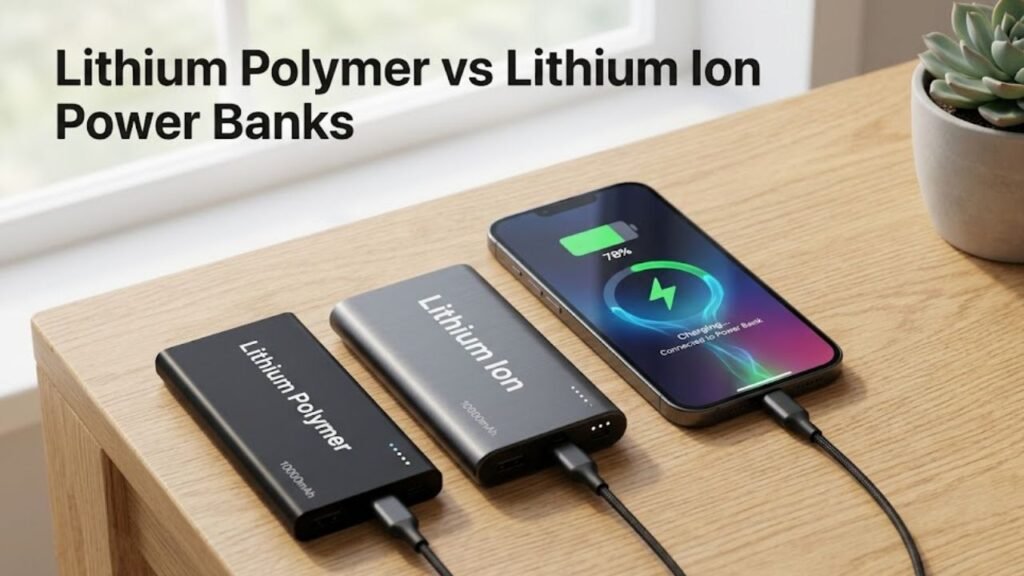 Lithium Polymer vs Lithium Ion Power Banks