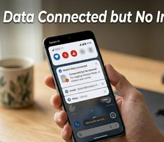 Mobile Data Connected but No Internet
