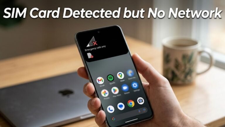 SIM Card Detected but No Network