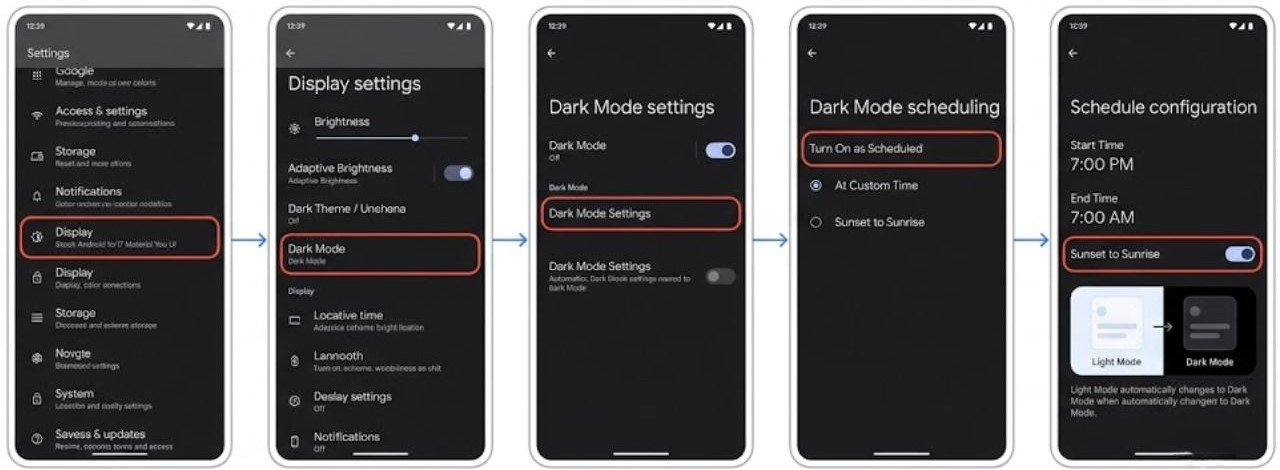 Scheduled Dark Mode