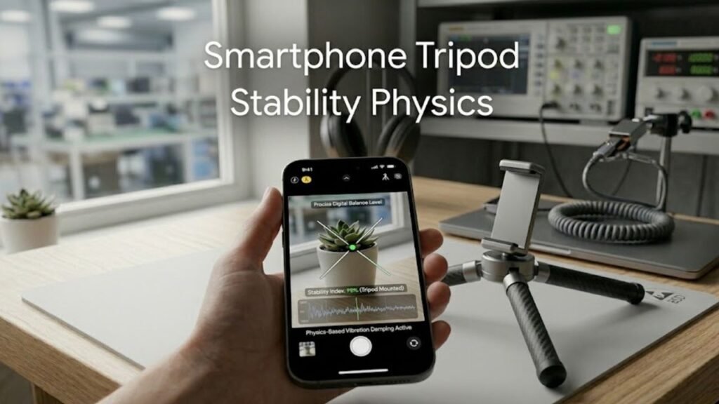 Smartphone Tripod Stability Physics