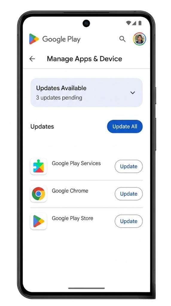 Step 2 — Check for updates - How to Fix Google Play Services Problems