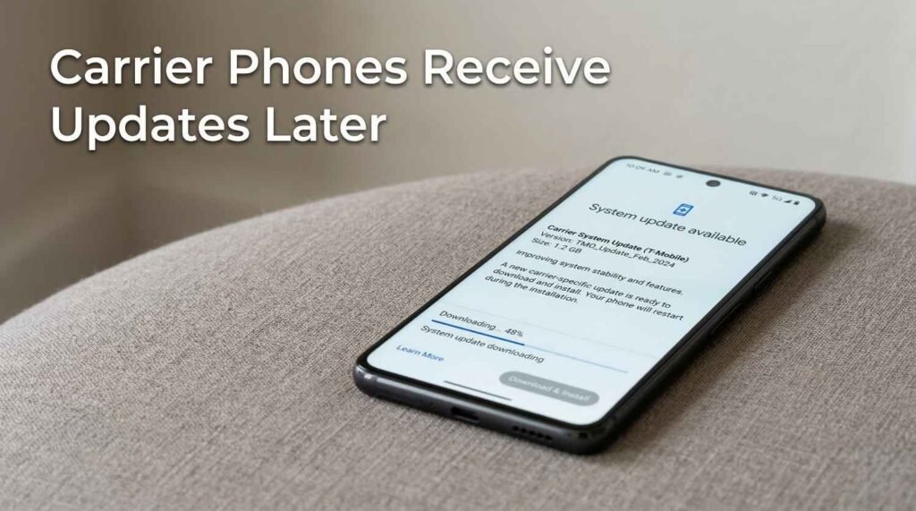 Current image: Why Carrier Phones Receive Updates Later