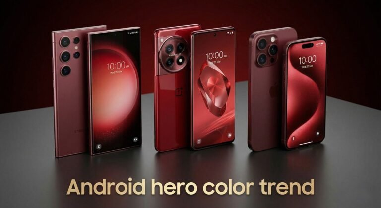 Android hero color trend - why red flagships may be the next big look