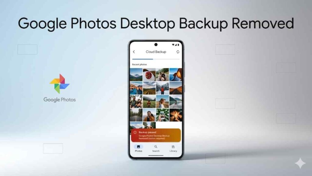 Current image: Google Photos Desktop Backup Removed - Drive for desktop is losing Photos folder sync