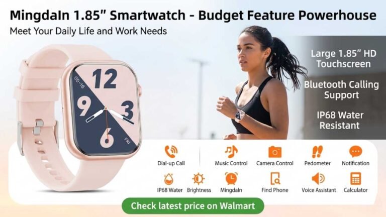 Mingdaln 1.85 inch Smartwatch Offers Bluetooth Calling & 120+ Sports Modes for Budget Buyers