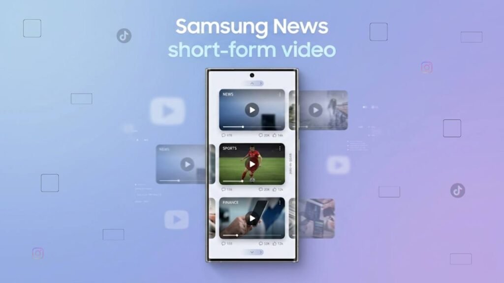 Current image: Samsung News short-form video is rolling out — TikTok-style news hits Galaxy phones
