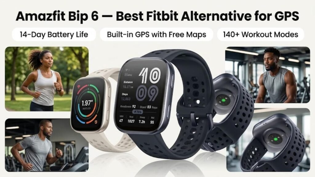 Amazfit Bip 6 — Best Fitbit Alternative for GPS