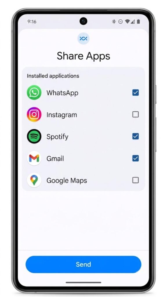 App Files-What You Can Share Using Nearby Share