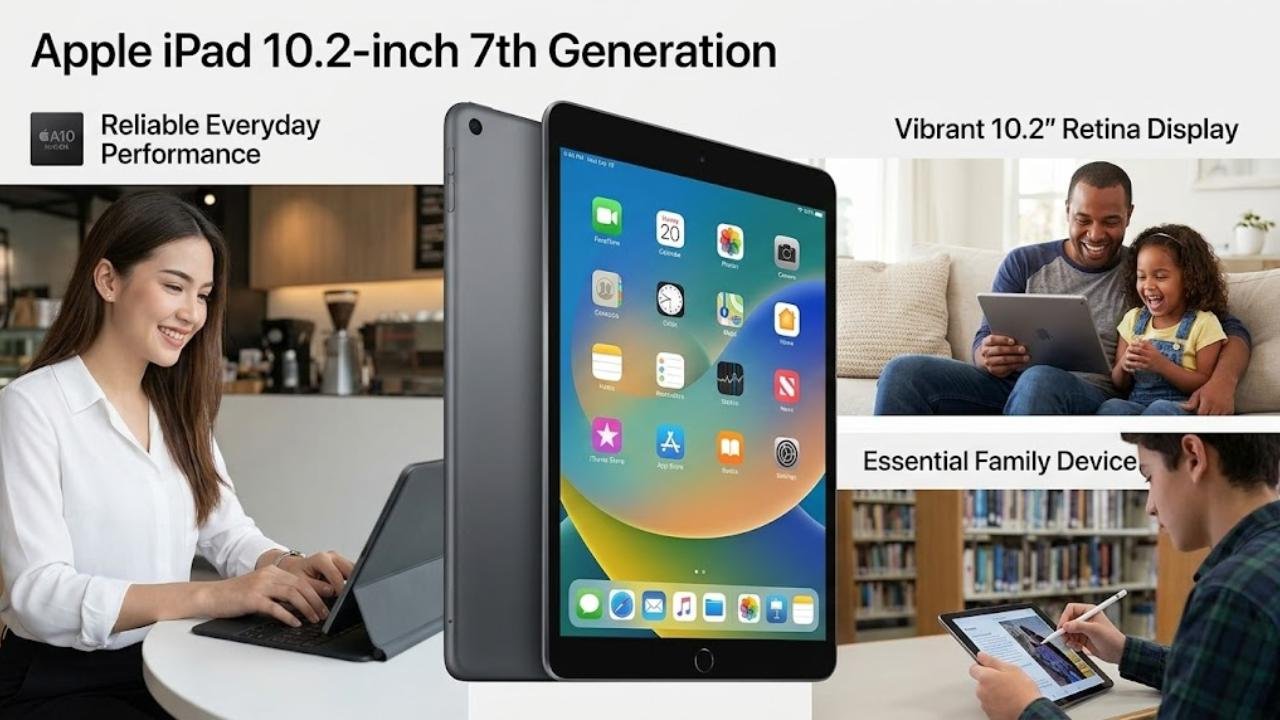 Apple iPad 10.2-inch 7th Generation (Renewed)
