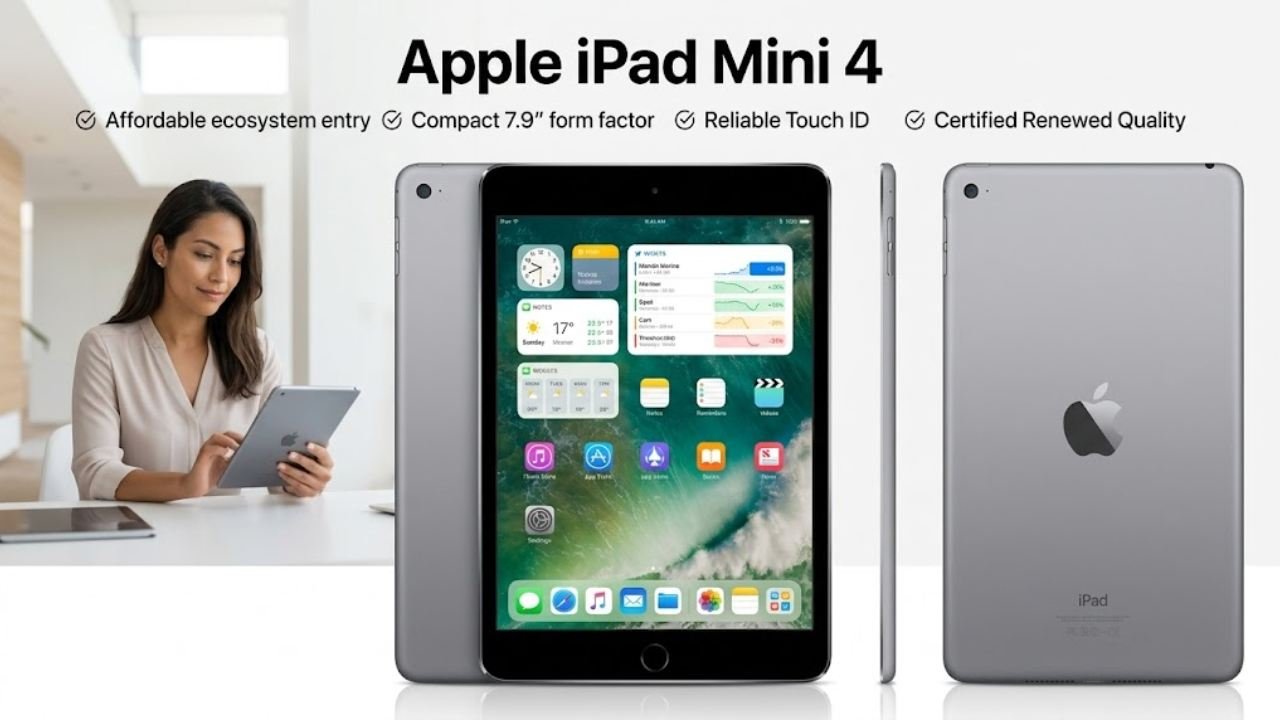 Apple iPad Mini 4 (Renewed)