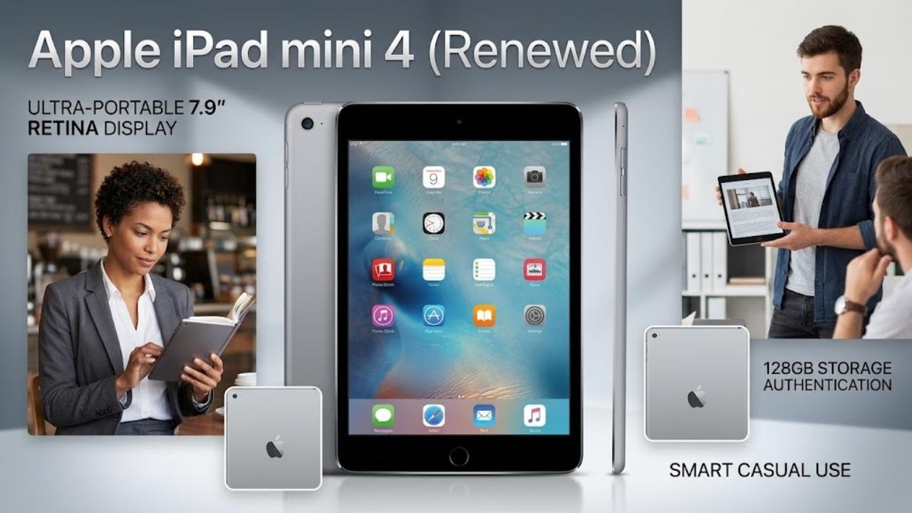 Apple iPad mini 4 (Renewed)