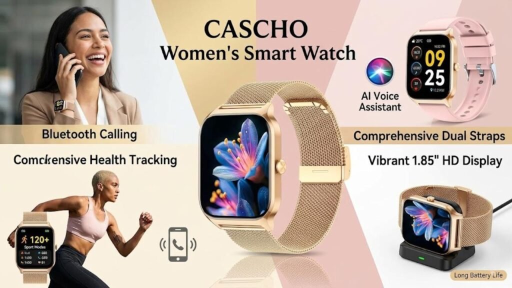 CASCHO Women's Smart Watch — Best Budget Wear OS-Style Watch for Women