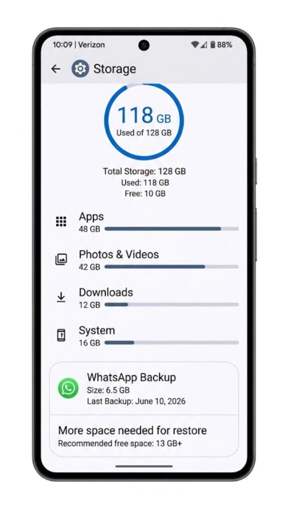 Fix 3_ Free Up Sufficient Storage on Your Device