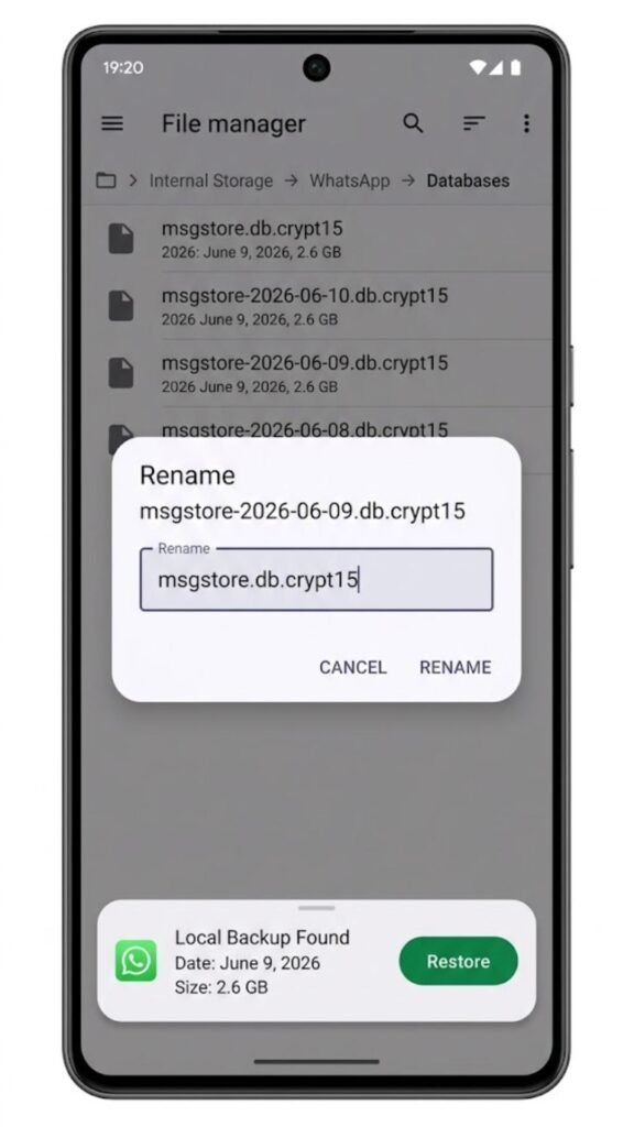 Fix 7_ Use an Older Local Backup File