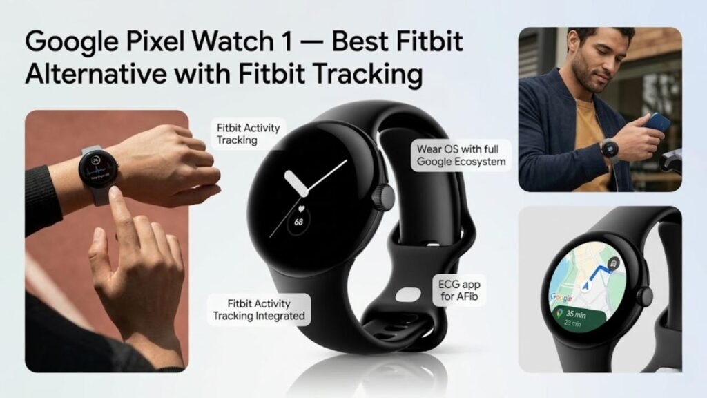 Google Pixel Watch 1 — Best Fitbit Alternative with Fitbit Tracking