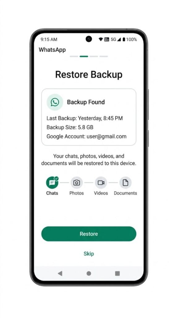 Switching to a New Phone-When to Use WhatsApp Backup