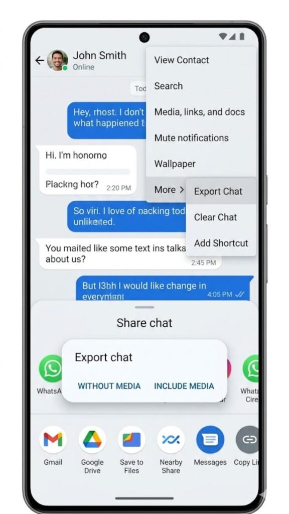 What WhatsApp Export Chat Does