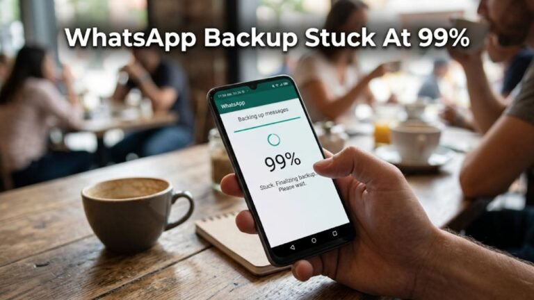 WhatsApp Backup Stuck At 99%