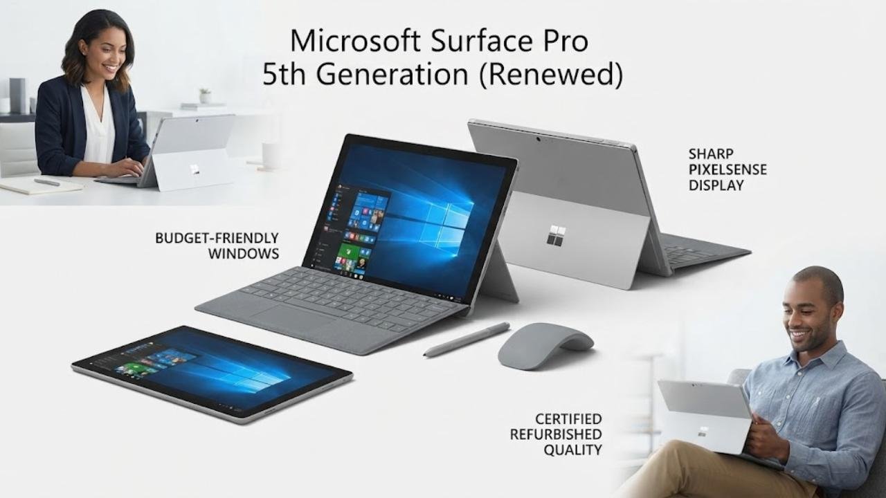 Microsoft Surface Pro 5th Generation (Renewed)